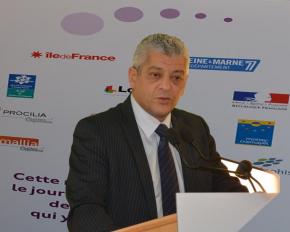 Farid Bouali, Président de la Chaumière Île-de-France pendant son allocution